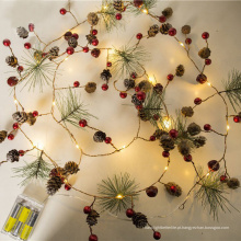 Luzes de fio de cobre de decoração de decoração de Natal